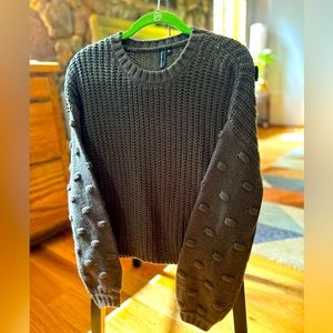 Moon&Madison crew neck sweater, dark green, medium